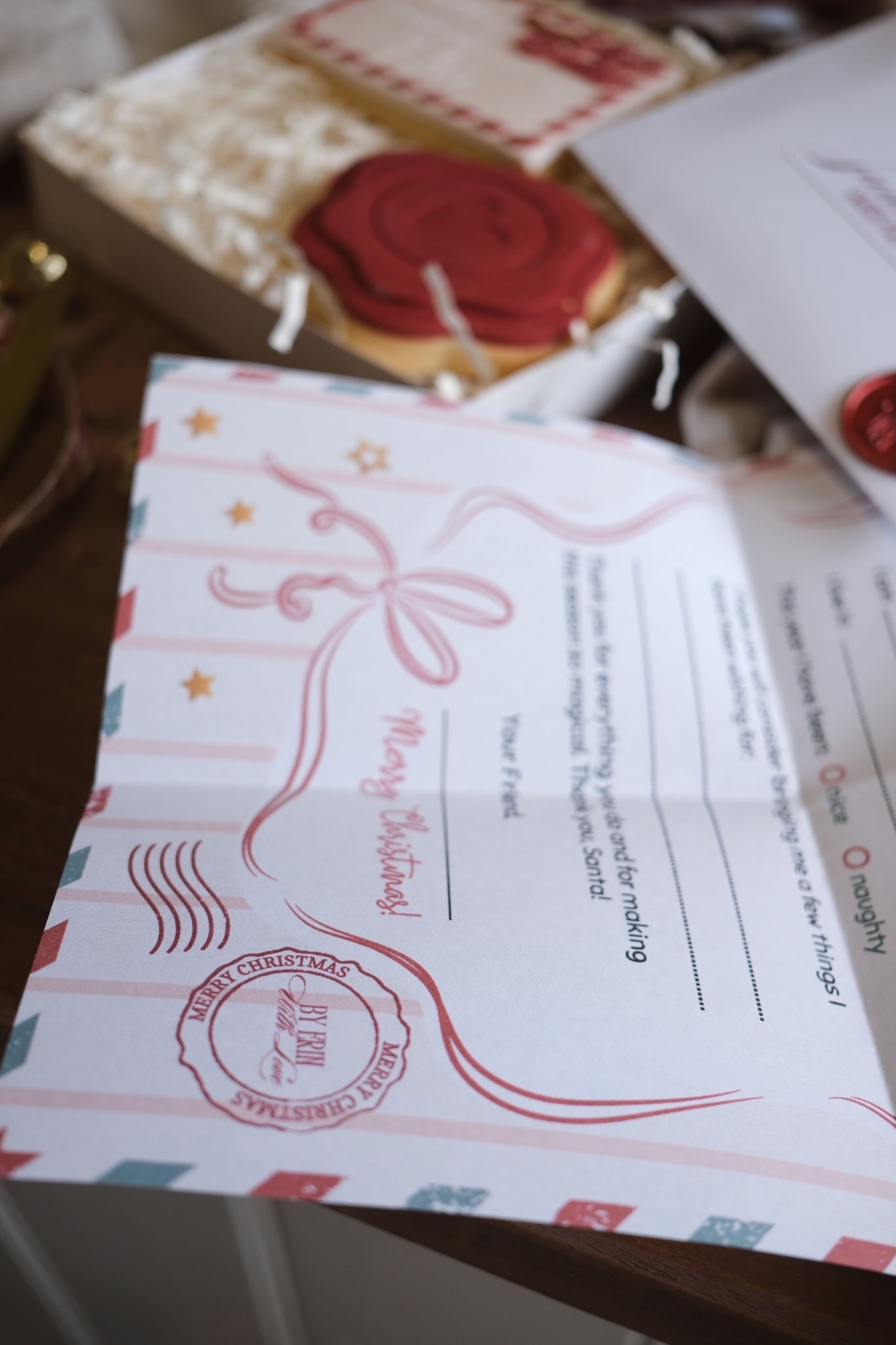 Letter to Santa 2 Cookie Gift Pack